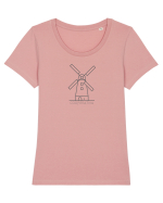 cooperativa Tricou mânecă scurtă guler larg fitted Damă Expresser