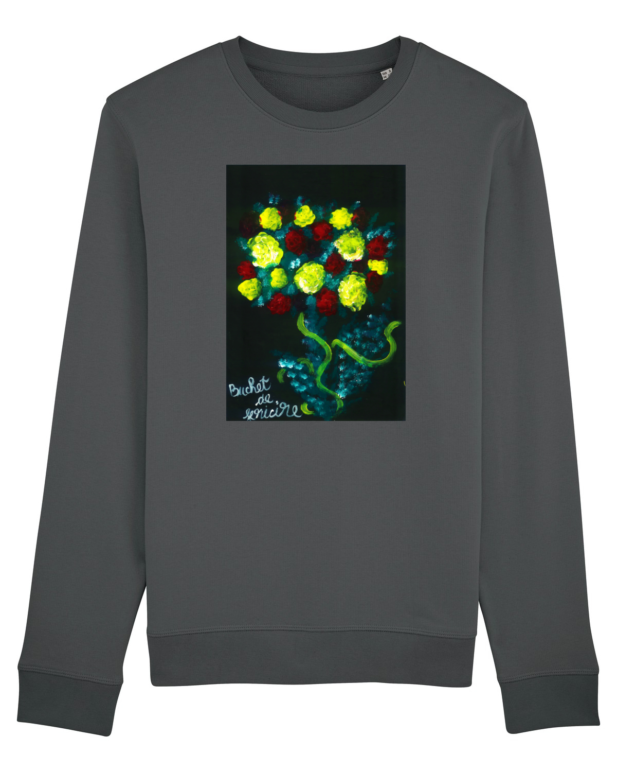 Bluză mânecă lungă Unisex Rise Anthracite
