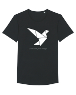 porumbgami ninja Tricou mânecă scurtă guler larg Bărbat Skater