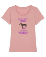 The zebra dilemma Tricou mânecă scurtă guler larg fitted Damă Expresser