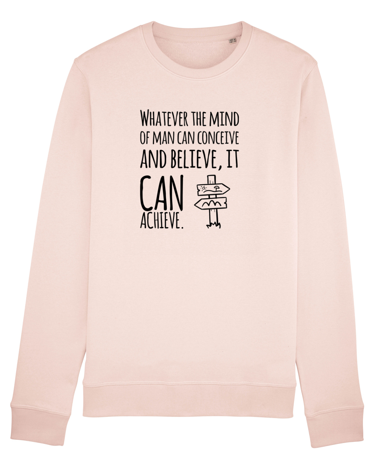 Bluză mânecă lungă Unisex Rise Candy Pink