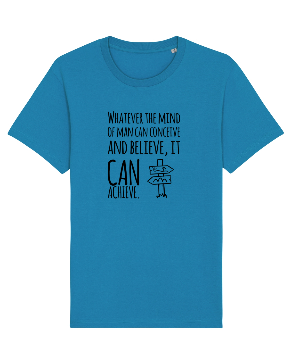 Tricou mânecă scurtă Unisex Rocker Azur