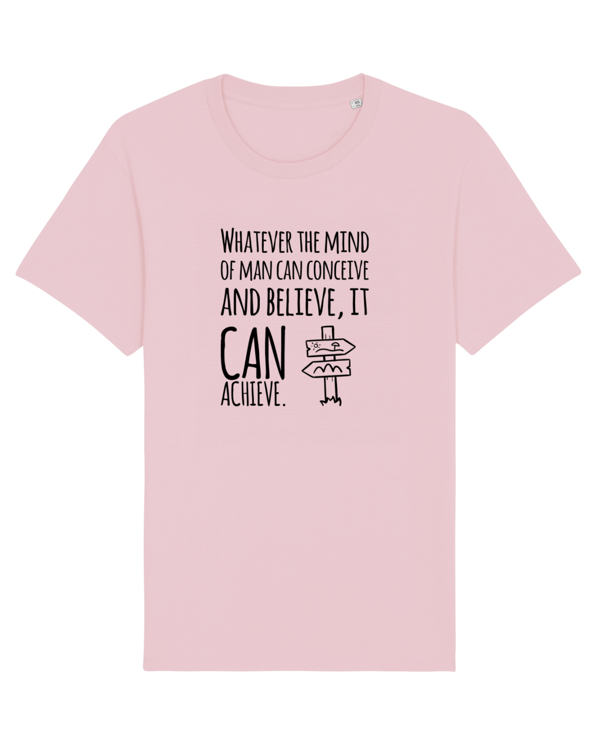Tricou mânecă scurtă Unisex Rocker Cotton Pink