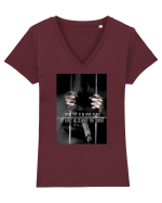 Your Life Is In Your Hands Tricou mânecă scurtă guler V Damă Evoker