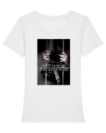Your Life Is In Your Hands Tricou mânecă scurtă guler larg fitted Damă Expresser