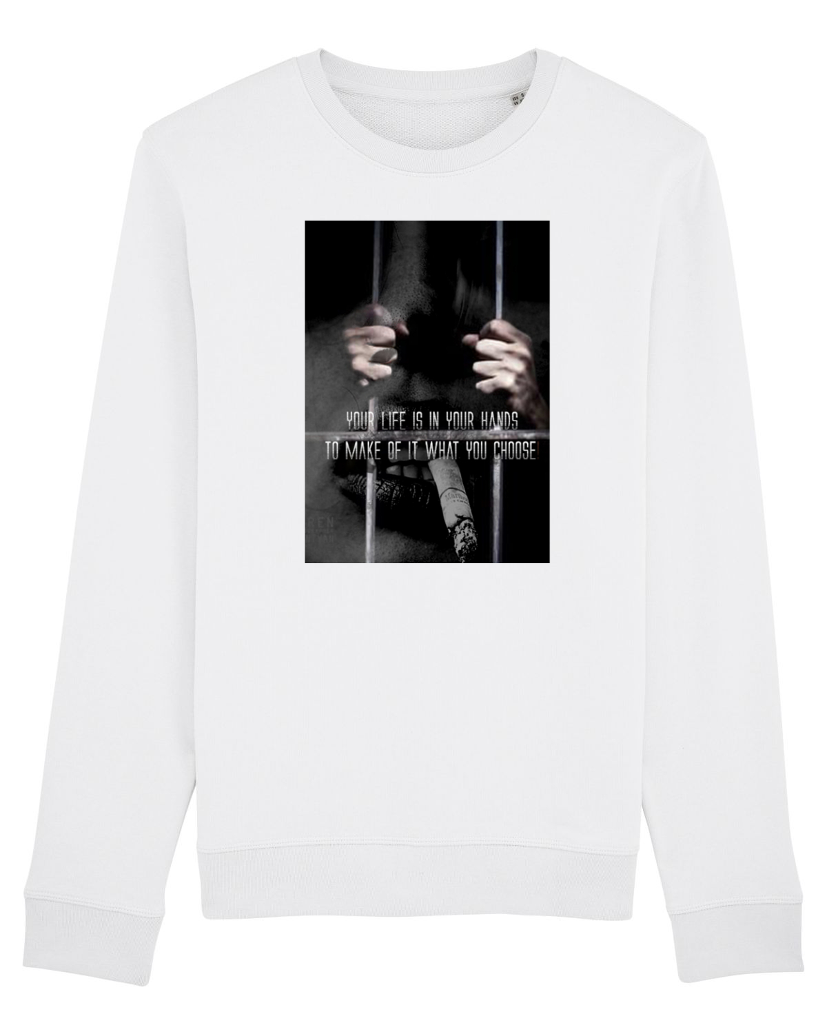 Bluză mânecă lungă Unisex Rise White