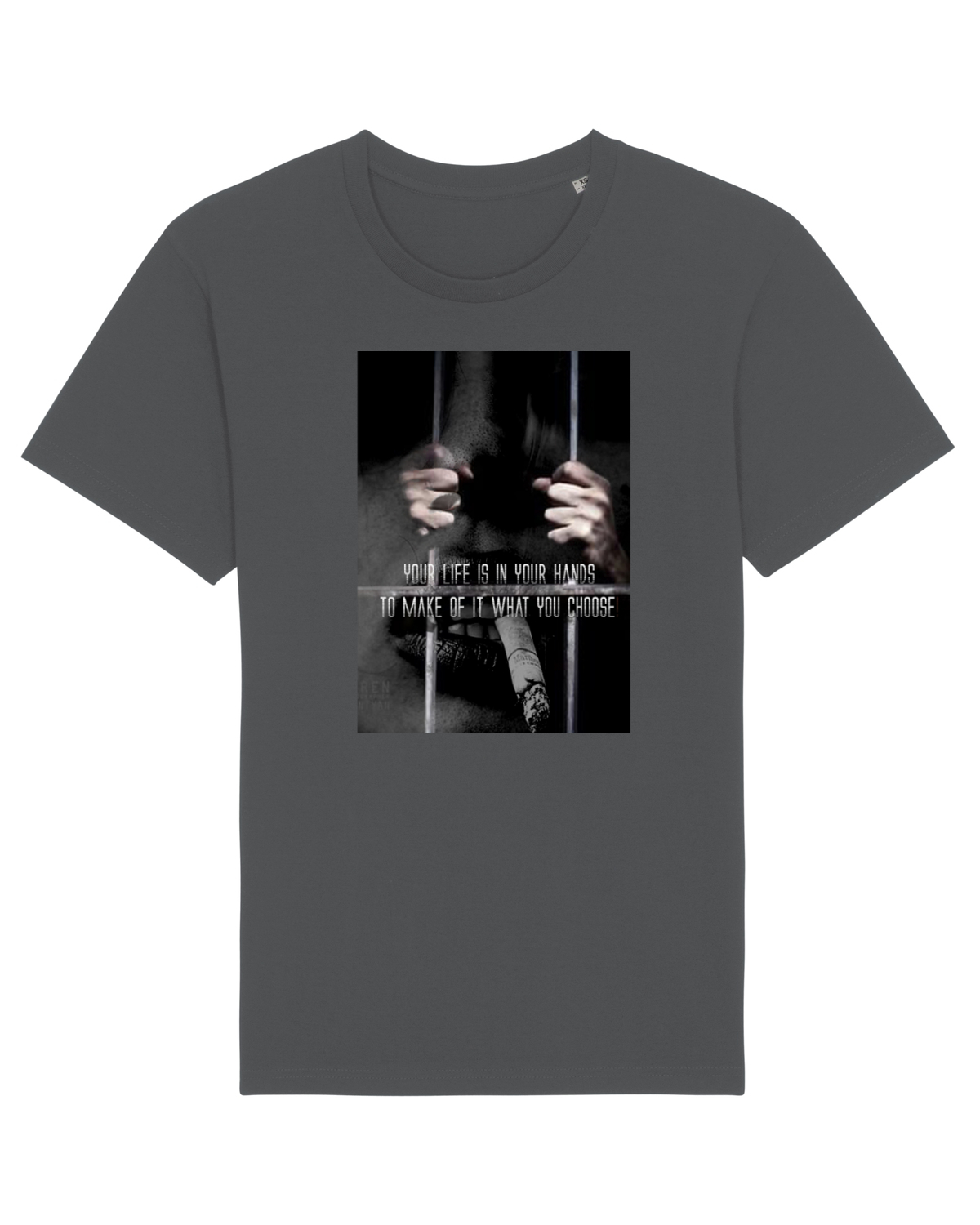Tricou mânecă scurtă Unisex Rocker Anthracite