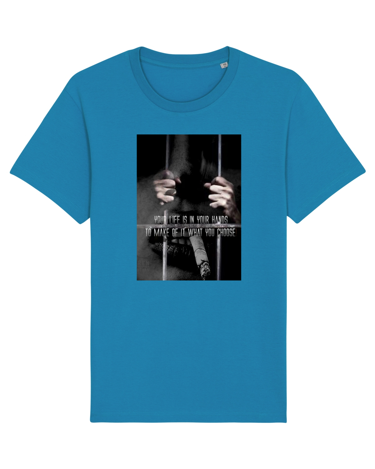 Tricou mânecă scurtă Unisex Rocker Azur