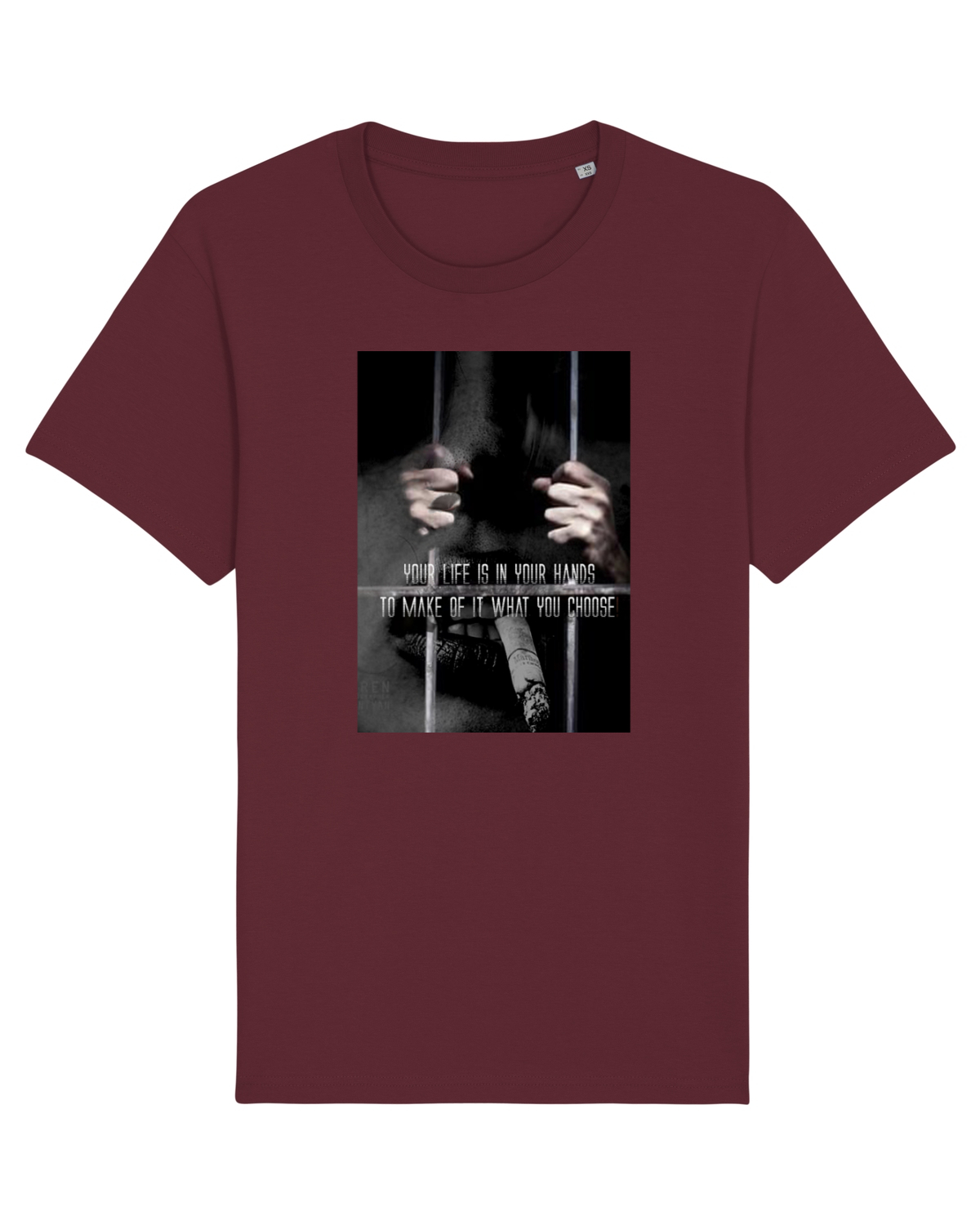 Tricou mânecă scurtă Unisex Rocker Burgundy