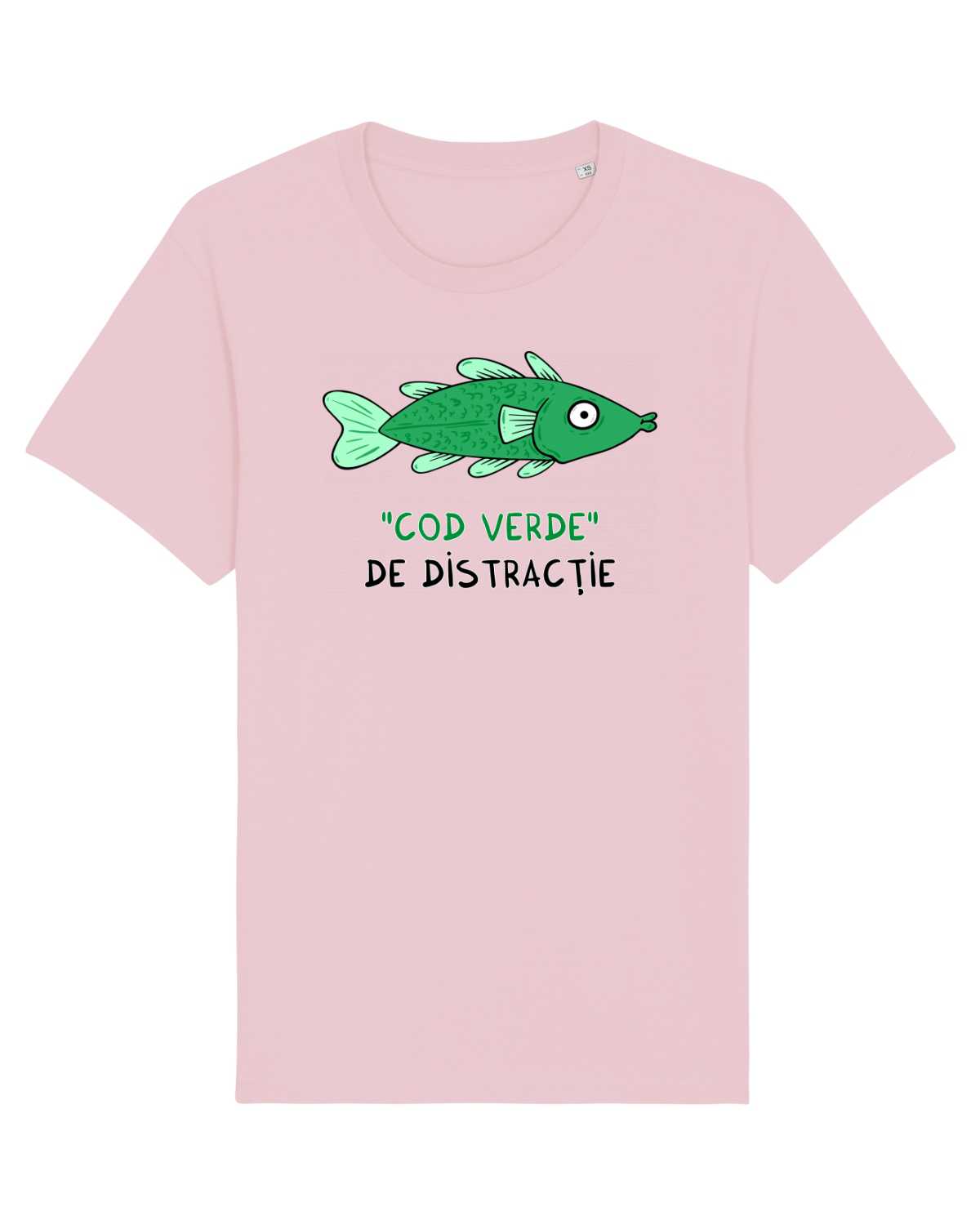 Tricou mânecă scurtă Unisex Rocker Cotton Pink