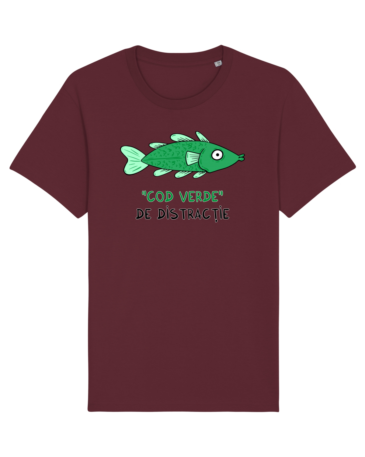 Tricou mânecă scurtă Unisex Rocker Burgundy