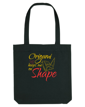Origami Keeps Me On Shape Black