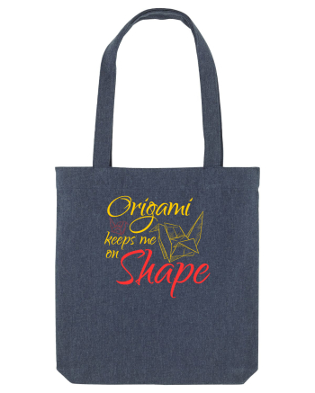 Origami Keeps Me On Shape Midnight Blue