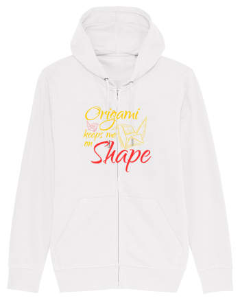 Origami Keeps Me On Shape White