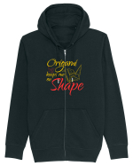 Origami Keeps Me On Shape Hanorac cu fermoar Unisex Connector
