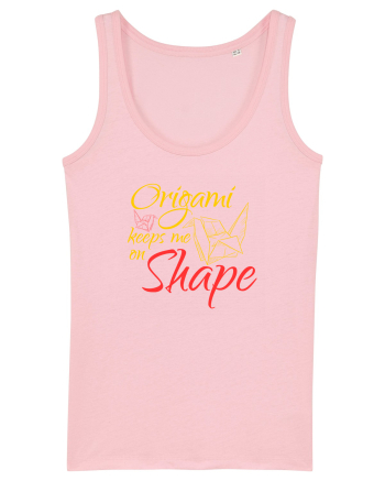 Origami Keeps Me On Shape Cotton Pink