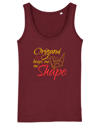 Origami Keeps Me On Shape Burgundy