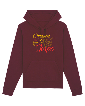 Origami Keeps Me On Shape Burgundy