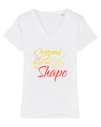 Origami Keeps Me On Shape White
