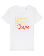 Origami Keeps Me On Shape Tricou mânecă scurtă  Copii Mini Creator