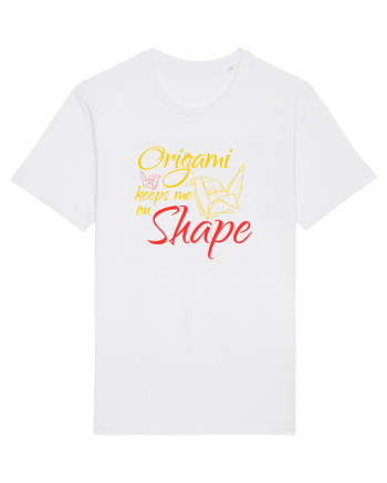 Origami Keeps Me On Shape White
