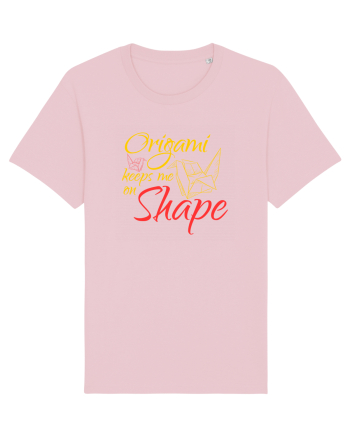 Origami Keeps Me On Shape Cotton Pink