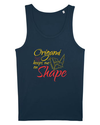 Origami Keeps Me On Shape Navy