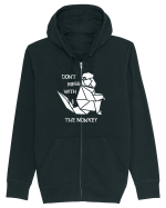 Don't Mess With The Monkey - Origami Style Hanorac cu fermoar Unisex Connector