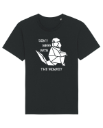 Don't Mess With The Monkey - Origami Style Tricou mânecă scurtă Unisex Rocker