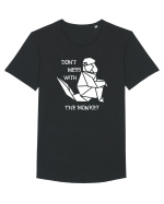 Don't Mess With The Monkey - Origami Style Tricou mânecă scurtă guler larg Bărbat Skater