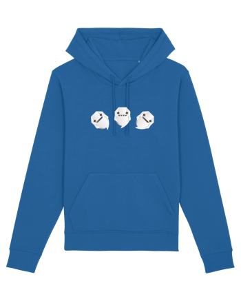 Cute Origami Ghosts - Happy Halloween Royal Blue