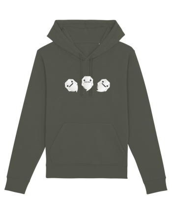 Cute Origami Ghosts - Happy Halloween Khaki