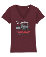 I „choo-choo” choose you Tricou mânecă scurtă guler V Damă Evoker