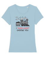 I „choo-choo” choose you Tricou mânecă scurtă guler larg fitted Damă Expresser