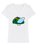 Mask over The Mask Tricou mânecă scurtă guler V Damă Evoker