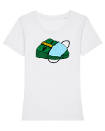 Mask over The Mask Tricou mânecă scurtă guler larg fitted Damă Expresser