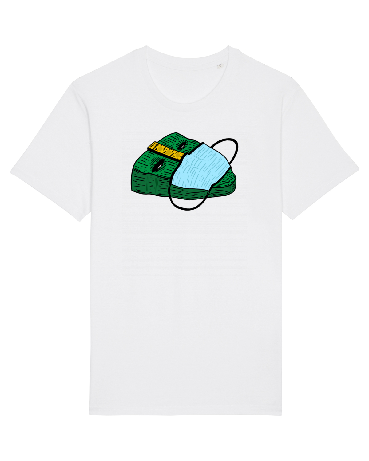 Tricou mânecă scurtă Unisex Rocker White