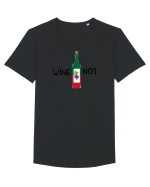 Wine Not Tricou mânecă scurtă guler larg Bărbat Skater