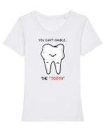 You can't handle the TOOTH Tricou mânecă scurtă guler larg fitted Damă Expresser