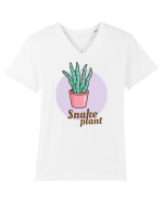 Snake plant Tricou mânecă scurtă guler V Bărbat Presenter