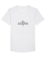 Inspiro#6 Tricou mânecă scurtă guler larg Bărbat Skater
