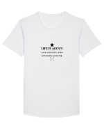 Inspiro #10 Tricou mânecă scurtă guler larg Bărbat Skater