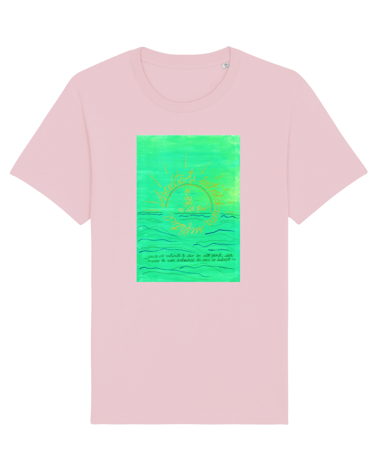 Tricou mânecă scurtă Unisex Rocker Cotton Pink