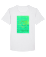 Valurile vietii Tricou mânecă scurtă guler larg Bărbat Skater