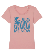 Ride me now Tricou mânecă scurtă guler larg fitted Damă Expresser