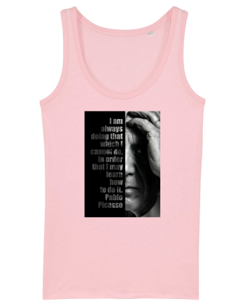 Pablo Picasso Quotes Cotton Pink