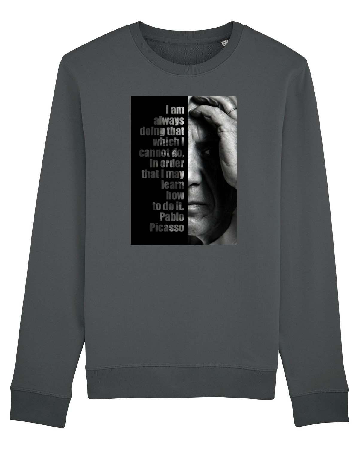 Bluză mânecă lungă Unisex Rise Anthracite