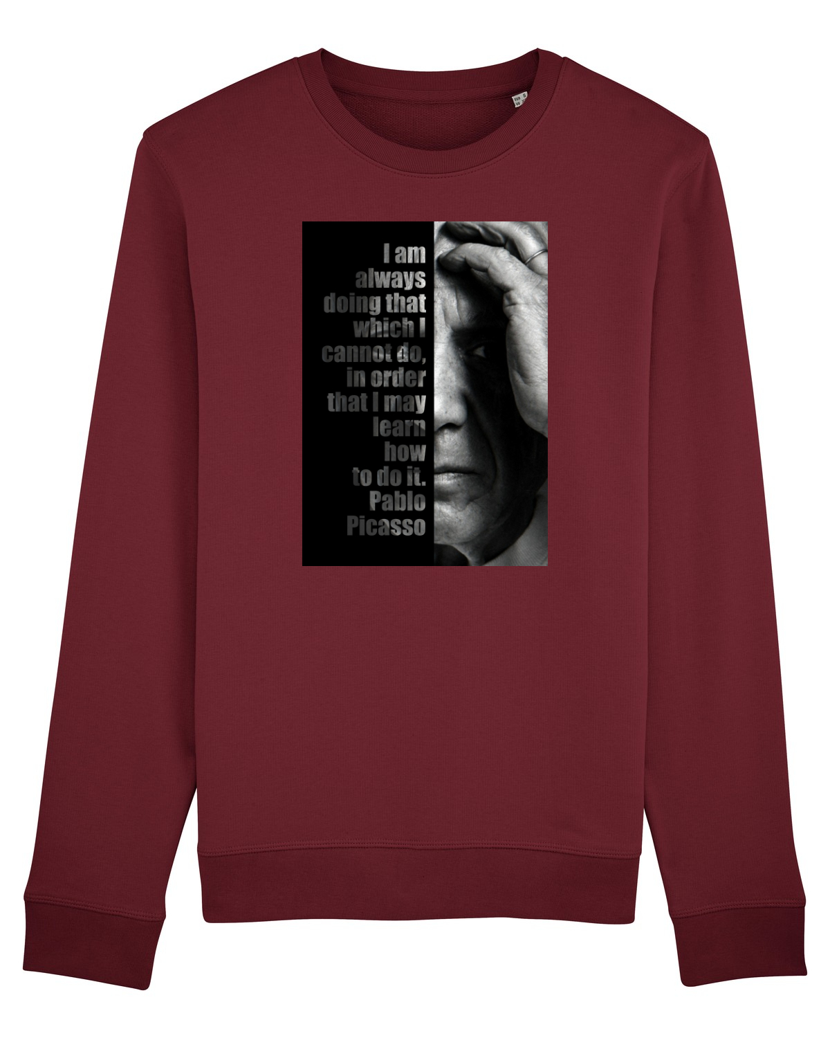 Bluză mânecă lungă Unisex Rise Burgundy