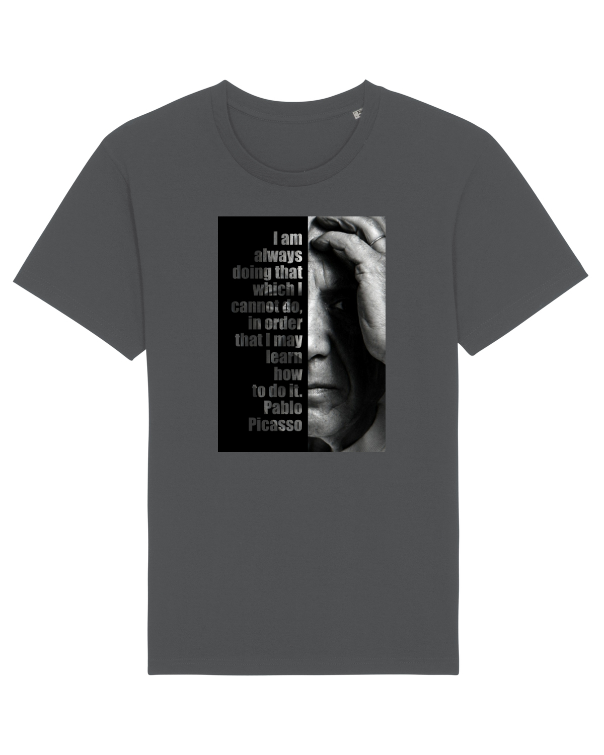 Tricou mânecă scurtă Unisex Rocker Anthracite