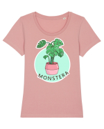 Planta Monstera Tricou mânecă scurtă guler larg fitted Damă Expresser